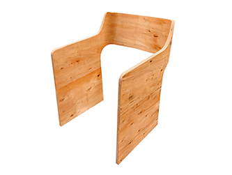 High Quality Chair Plywood Stylish Design Curved wood Chair Back for Multiple Usage